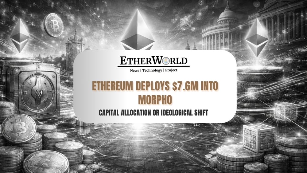 Ethereum has Deployed Another $7.6M Into Morpho! Here's Why