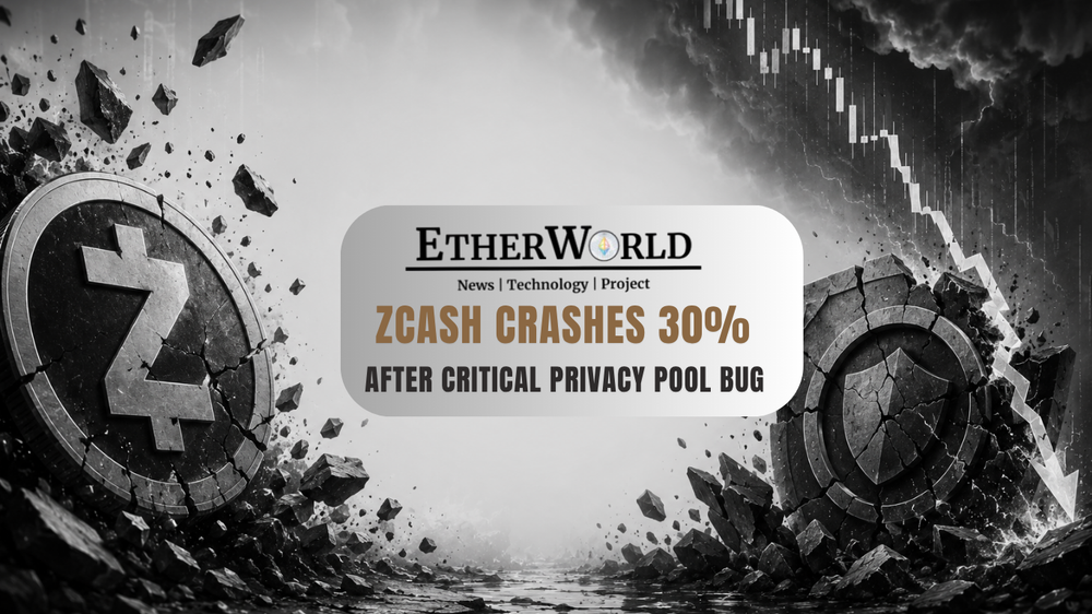Zcash Crashes 30% After Critical Privacy Pool Bug