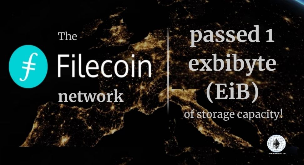 Filecoin passed 1 EiB of storage capacity
