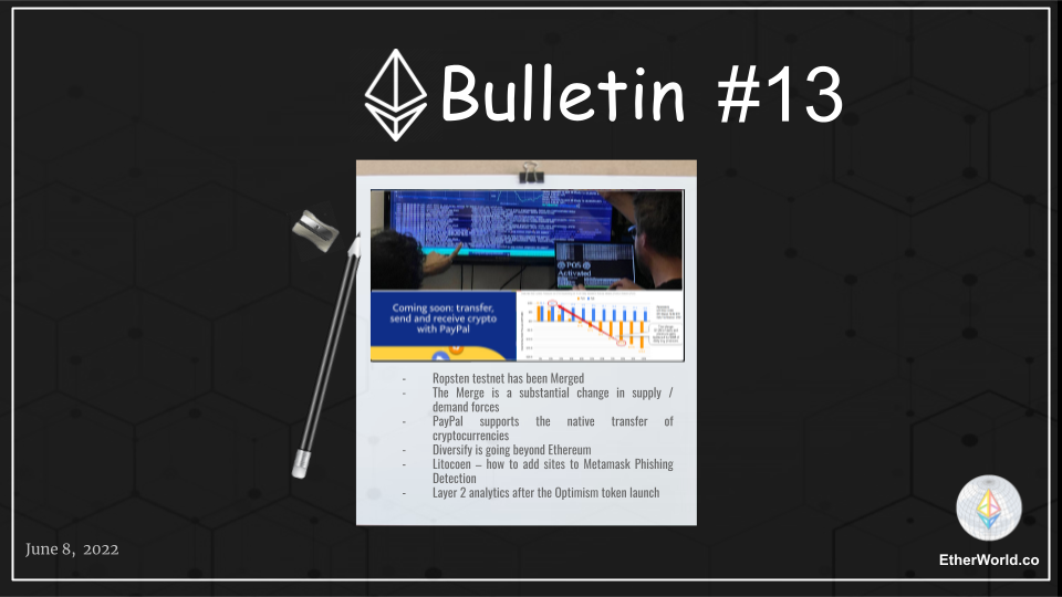 Ethereum Bulletin #13