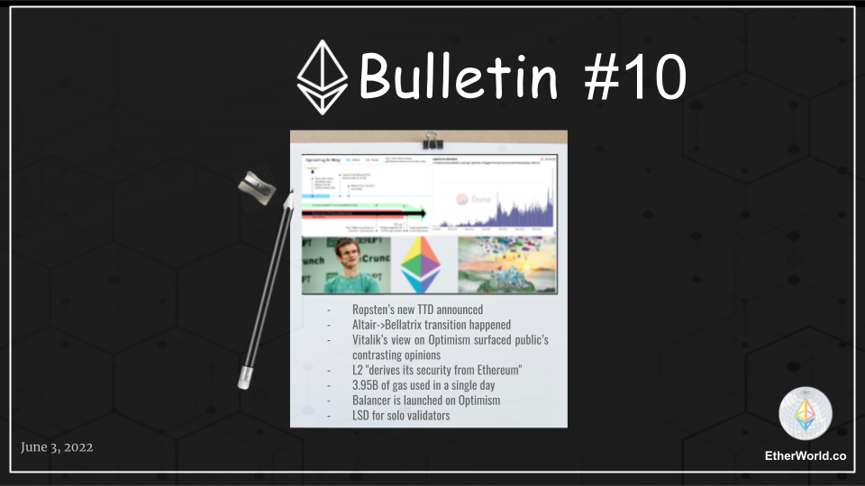 Ethereum Bulletin #10