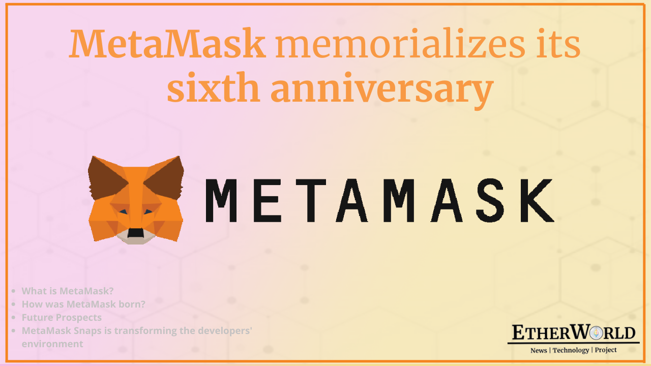 MetaMask memorializes its sixth anniversary.