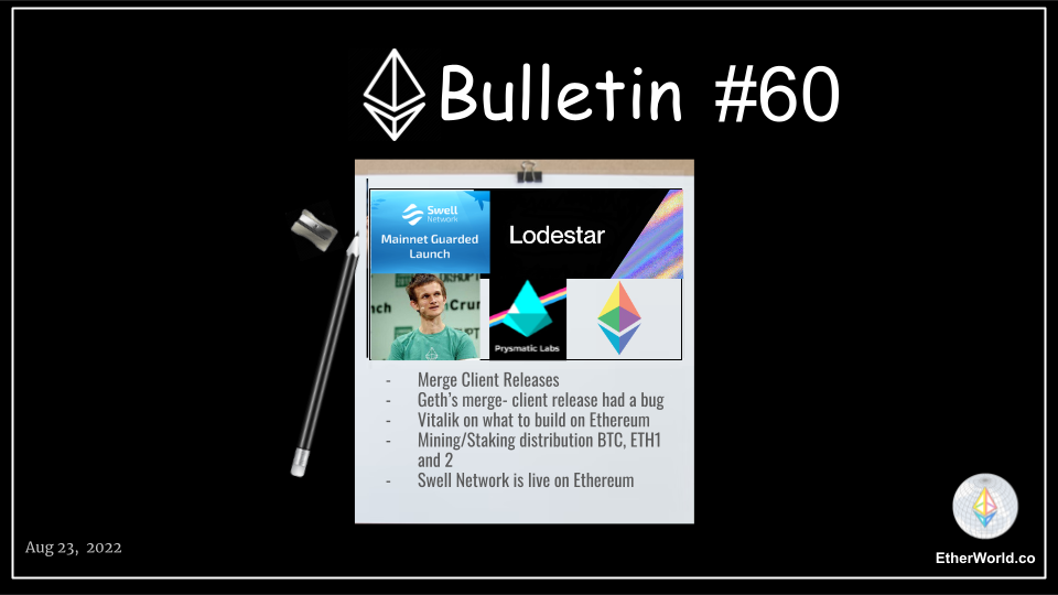 Ethereum Bulletin #60