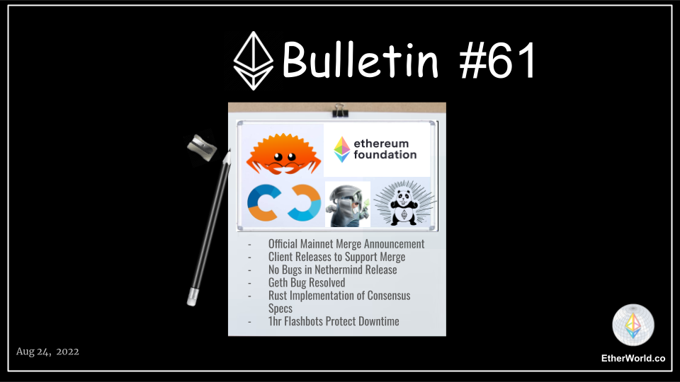 Ethereum Bulletin #61