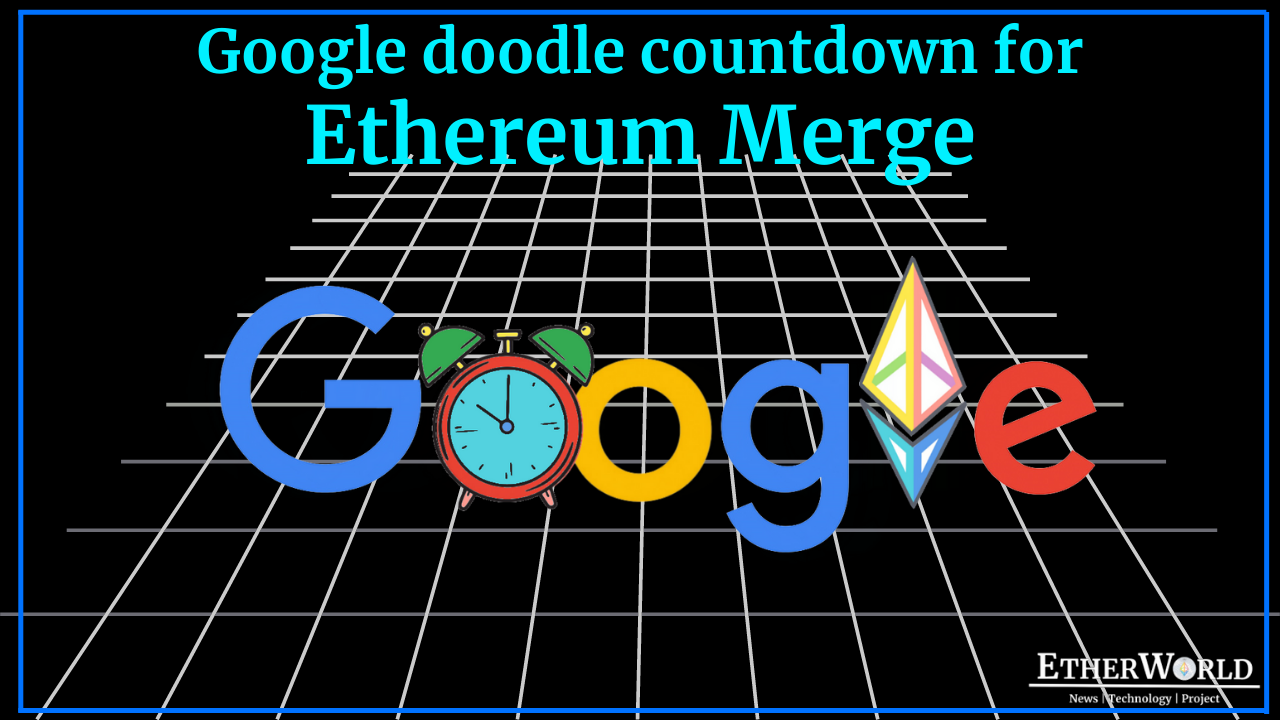 Google doodle countdown for Ethereum Merge