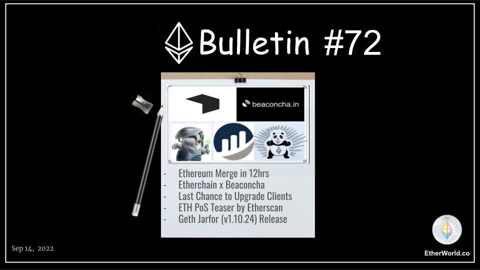 Ethereum Bulletin #72