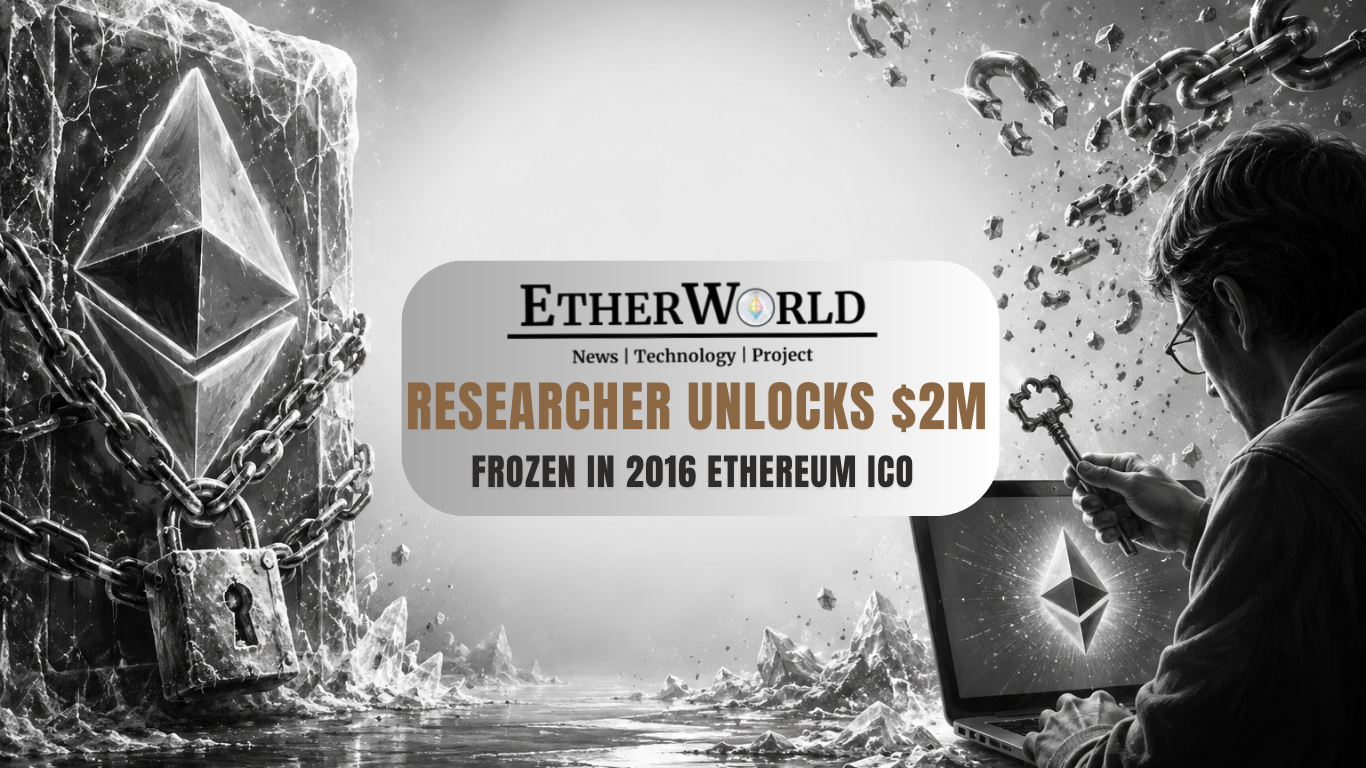 Researcher Unlocks $2M Frozen in 2016 Ethereum ICO