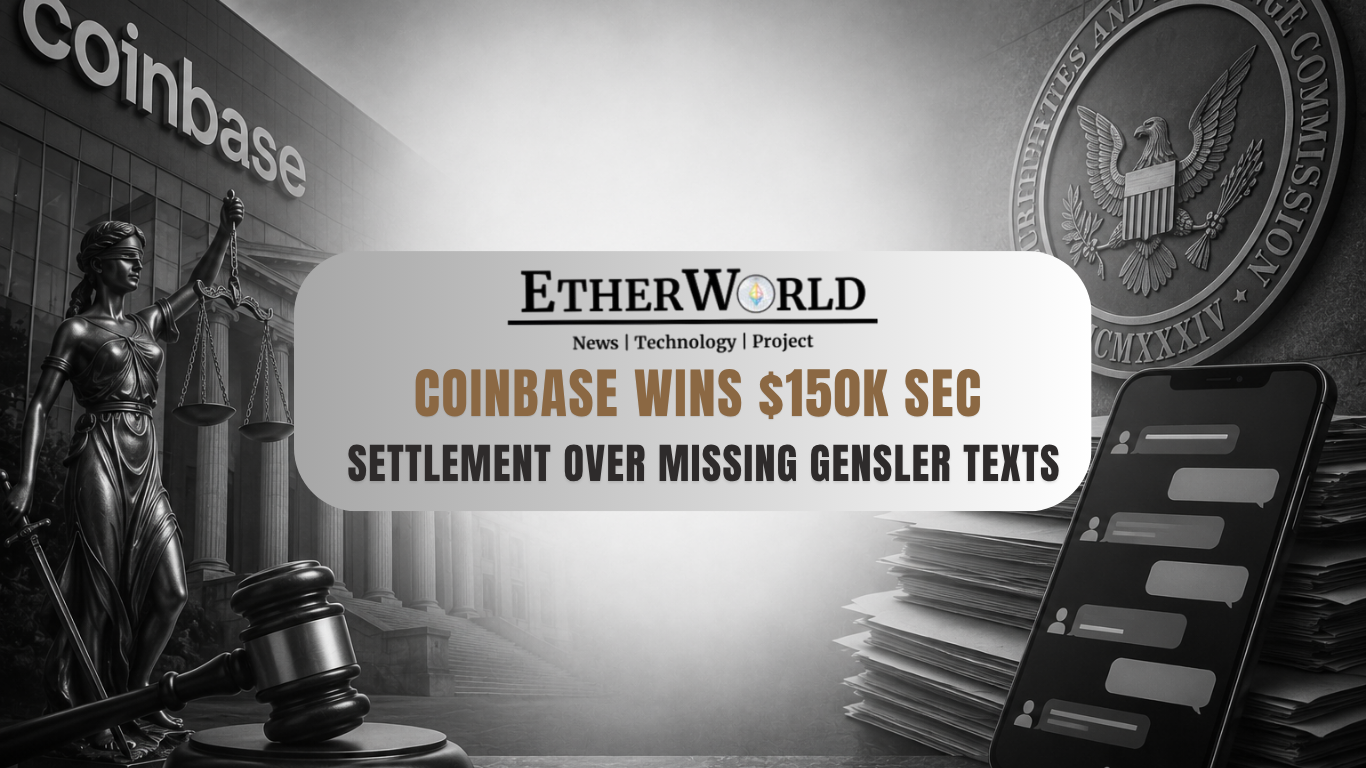 Coinbase Wins $150K SEC Settlement Over Missing Gensler Texts