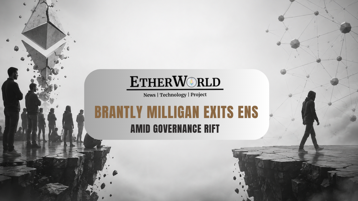 Brantly Milligan Exits ENS Exits Amid Governance Rift