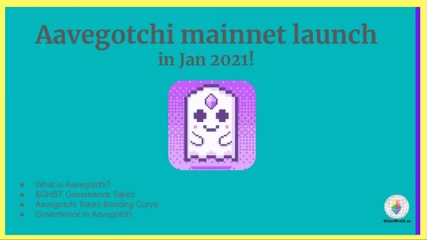 Aavegotchi mainnet launch in Jan 2021!