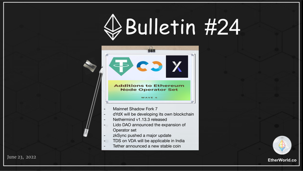 Ethereum Bulletin #24
